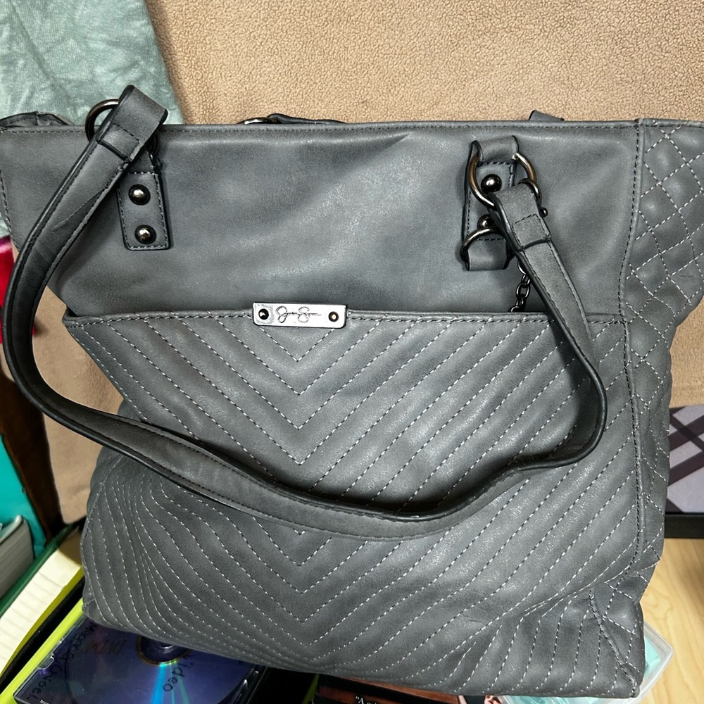 Grey Jessica Simpson purse only been used once
